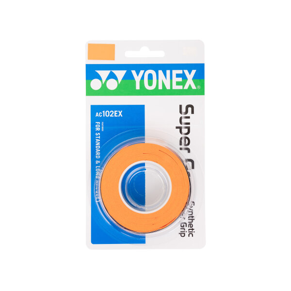 Yonex Super Grap AC-102 3er Pack orange