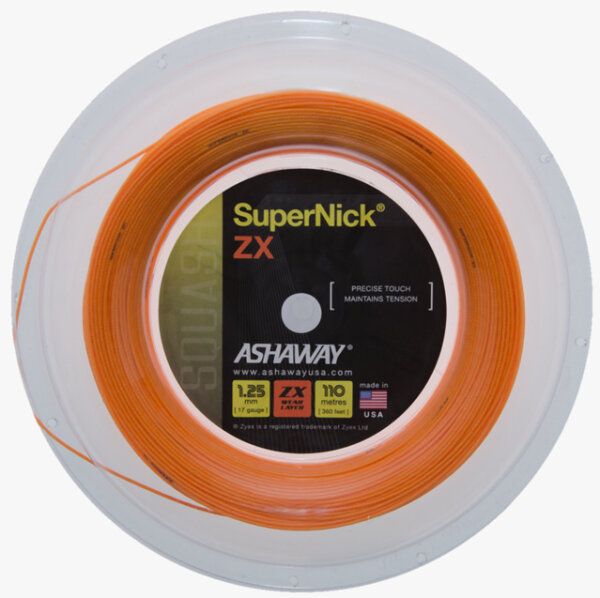 Ashaway Super Nick ZX Orange 1,25mm 110 Meter